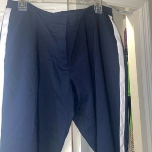 Tommy Hilfiger blue pants with white strips down side